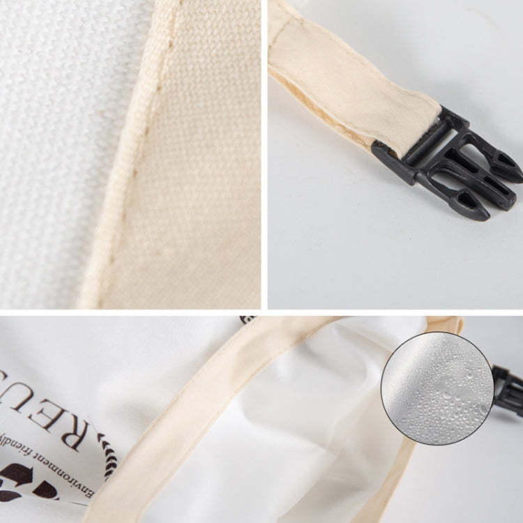 Cotton TPU Bread Bag With Clasp Reusable Storage Bag