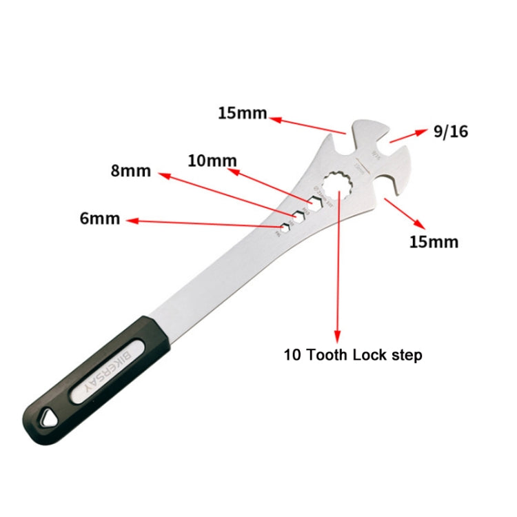 BIKERRSAY Multifunctional Extended Bicycle Pedal Wrench