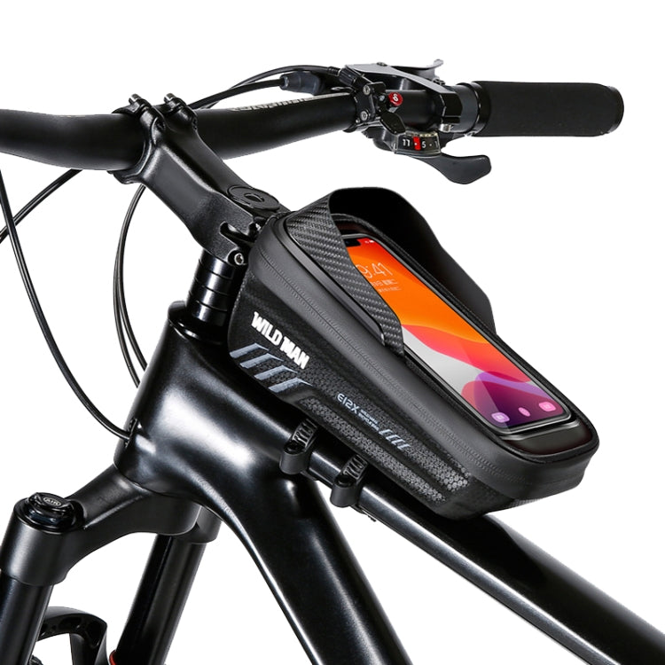WILD MAN E12X 1L EVA Hard Shell Waterproof and Anti-fall Bicycle Bag with Touch Function