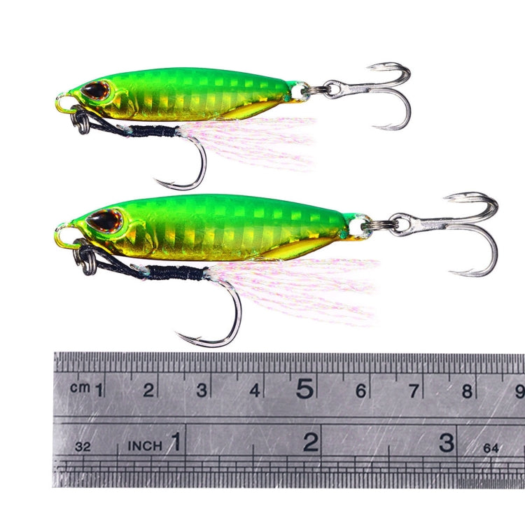2 PCS HENGJIA Shore Casting Lead Fish Long-distance Casting Sinker Double Hook Lure