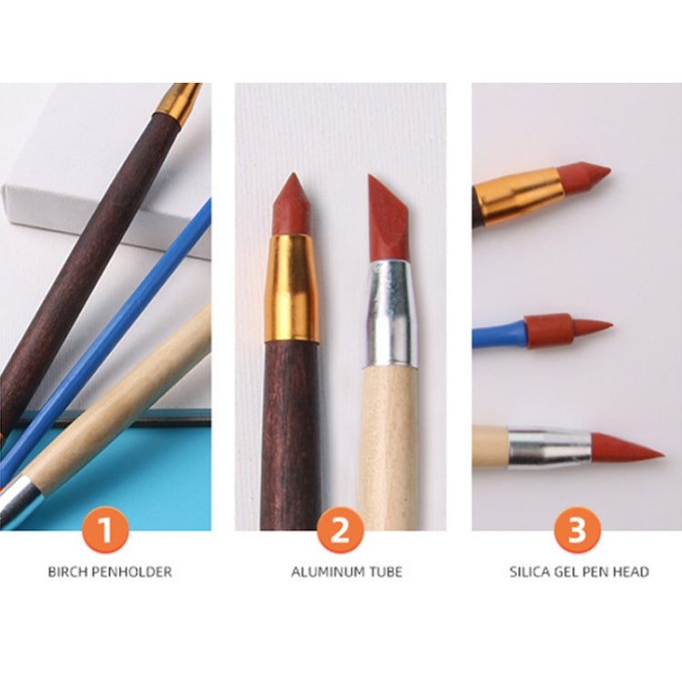 Double-ended Pottery Engraving Soft Tip Silicone Pen