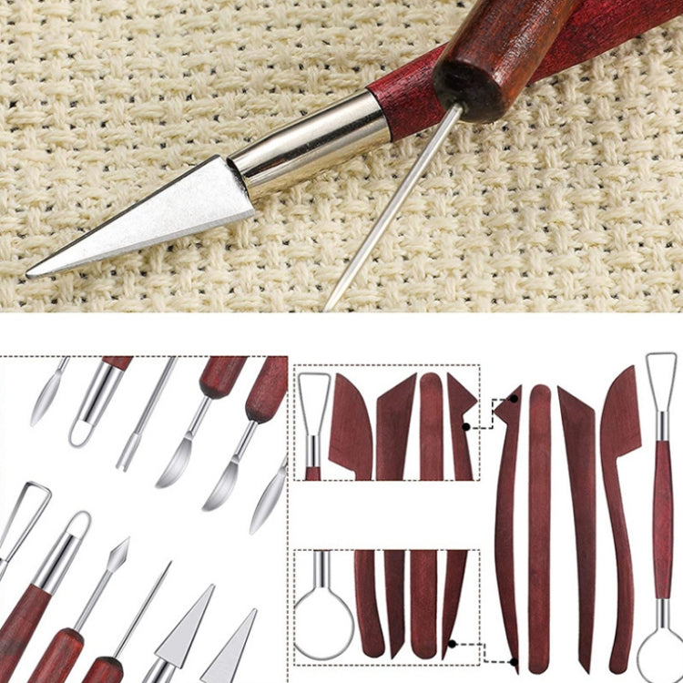 Pottery Wooden Rod Carving Scraper Clay Aid