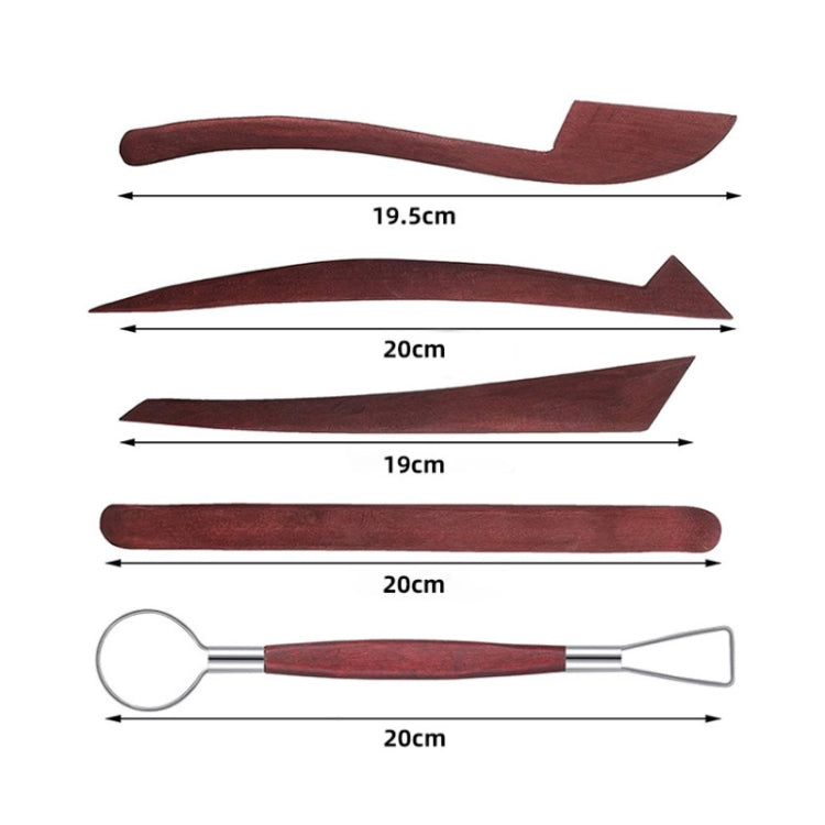 Pottery Wooden Rod Carving Scraper Clay Aid