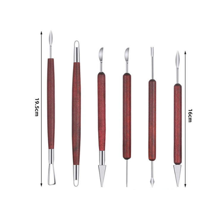 Pottery Wooden Rod Carving Scraper Clay Aid