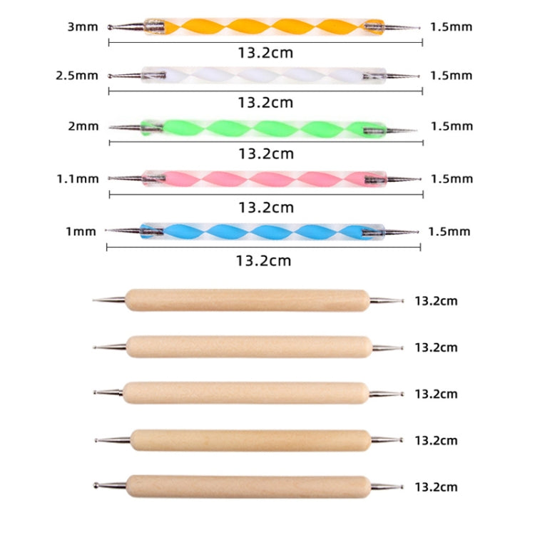 Ceramic Clay Indentation Sculpting Scraper Dotted Drill Nail Art Pen