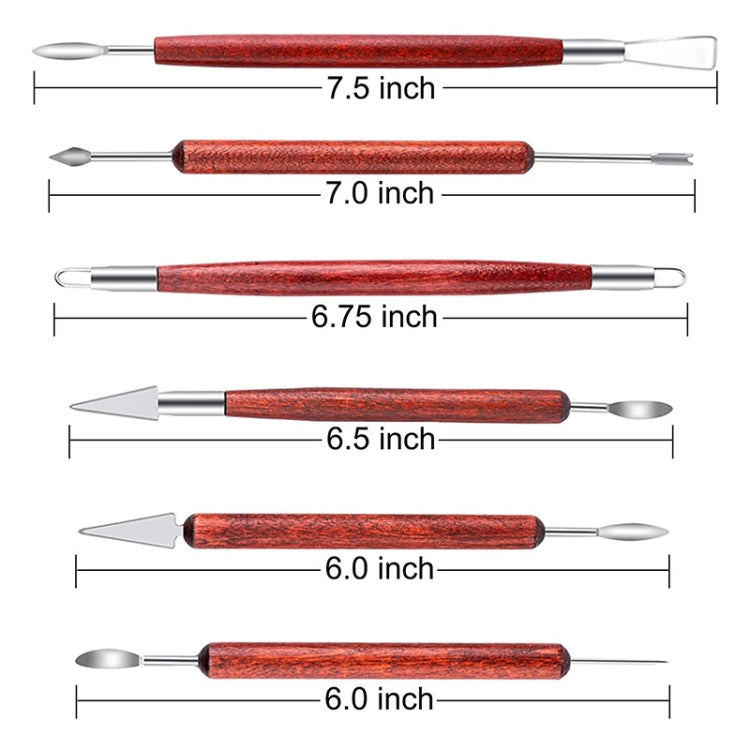 Double-head Radium Silk Knife Ceramic Clay Carving Tool