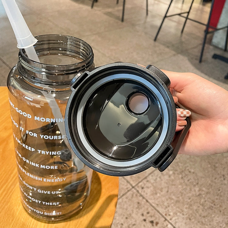 GYBL4503 2000ml Large-capacity Outdoor Sports Water Bottle with Straw, Spec: