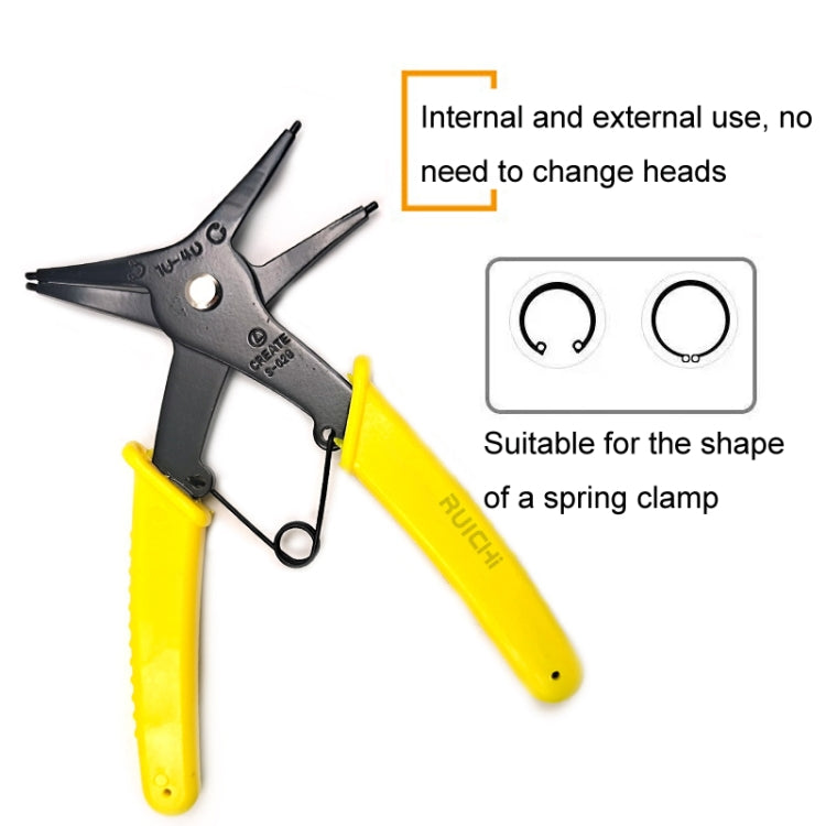RUICHI 2 In 1 Multi-Function Clamp Spring Retainer Pliers