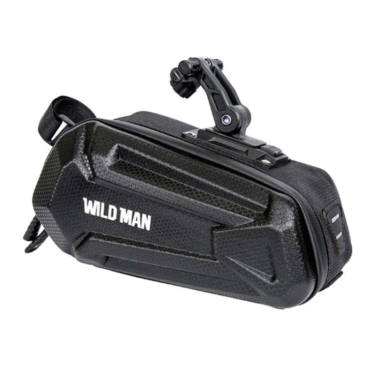 WILD MAN XT7 1.2L Mountain Bike EVA Hard Shell Waterproof Wear-resistant Tail Bag