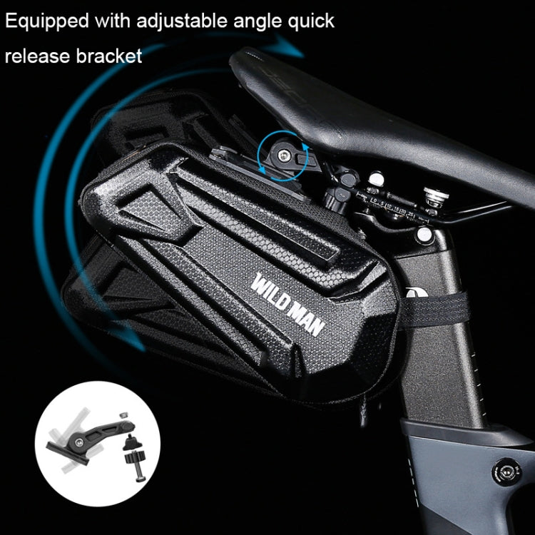 WILD MAN XT7 1.2L Mountain Bike EVA Hard Shell Waterproof Wear-resistant Tail Bag