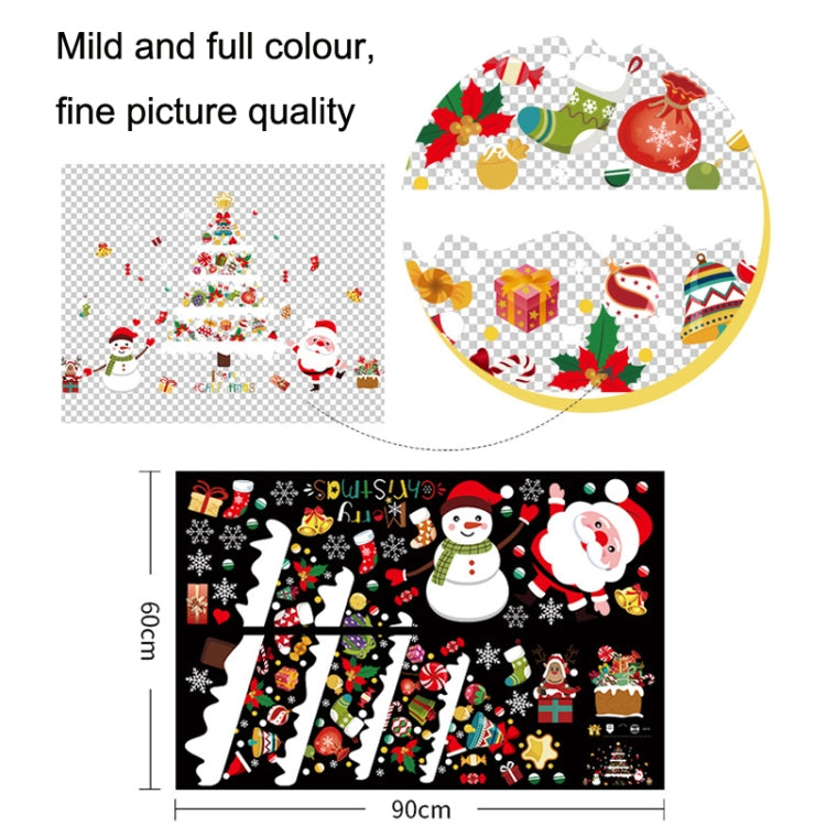 Christmas Decoration Stickers Scene Layout Window Static Stickers