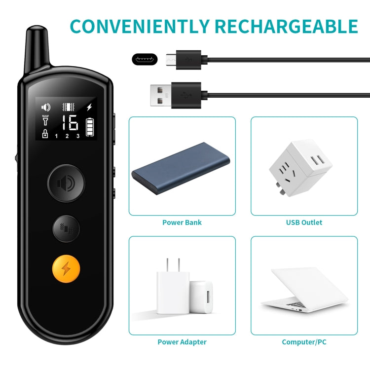 Remote Dog Trainer Rechargeable Waterproof Pet Electric Shock Collar