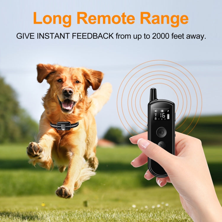 Remote Dog Trainer Rechargeable Waterproof Pet Electric Shock Collar