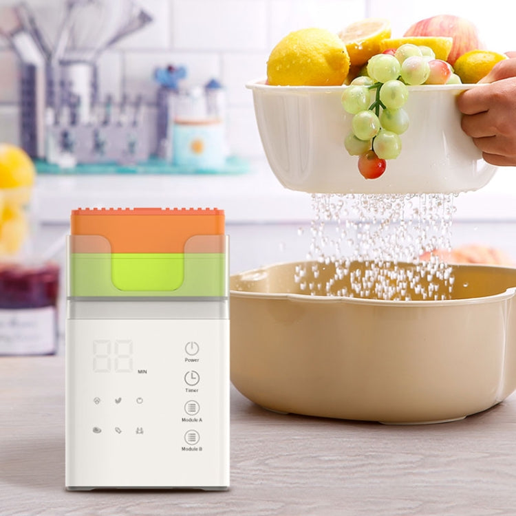 QX03 Home Two Bin Meat And Vegetable Cleaning Machine, US Plug