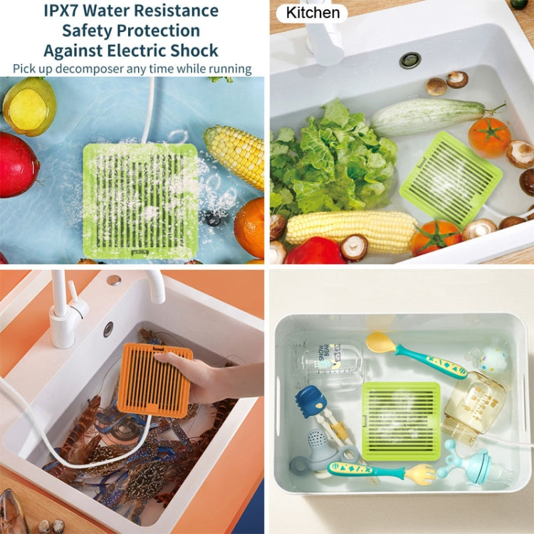 QX03 Home Two Bin Meat And Vegetable Cleaning Machine, US Plug