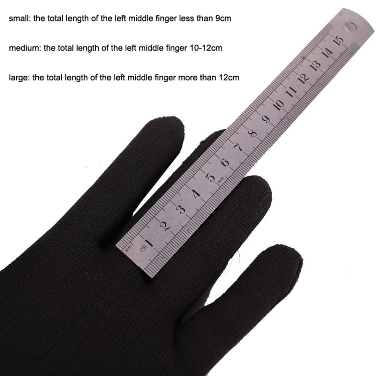 2PCS Beginner Press Nylon Wear -Resistant Anti -Slip Left Hand Guitar Exercise Glove,Size: