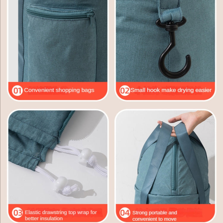 Foldable Foot Bath Bucket Knee Foot Tub Portable Bath Bag For Travel Camping