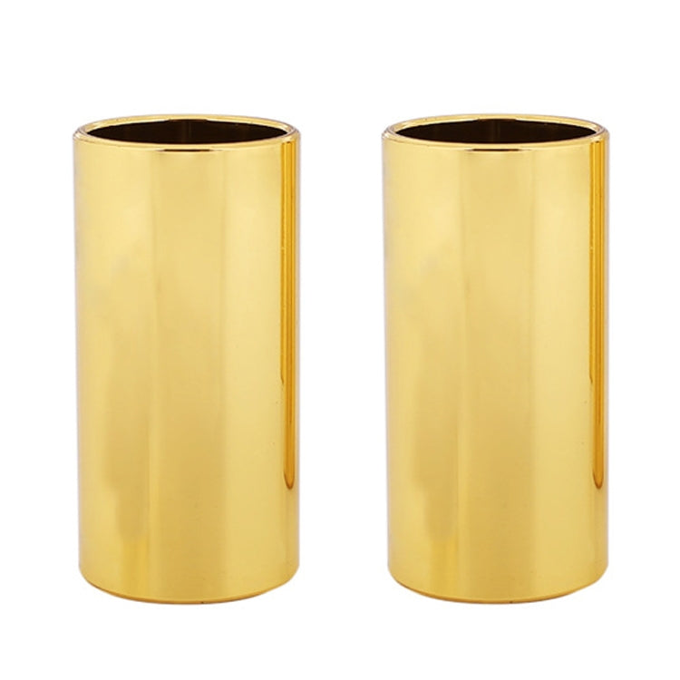 2PCS Stainless Steel Guitar Slide Tube Folk Slide Block