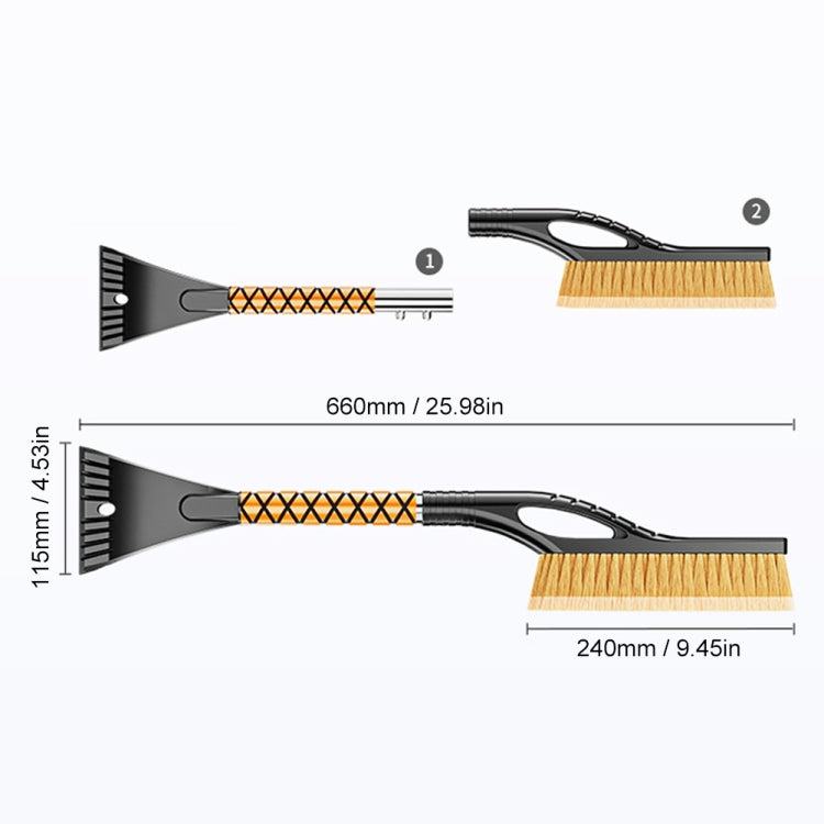 SUITU Removable Snowproof Shovel Sweeping Snow Brush