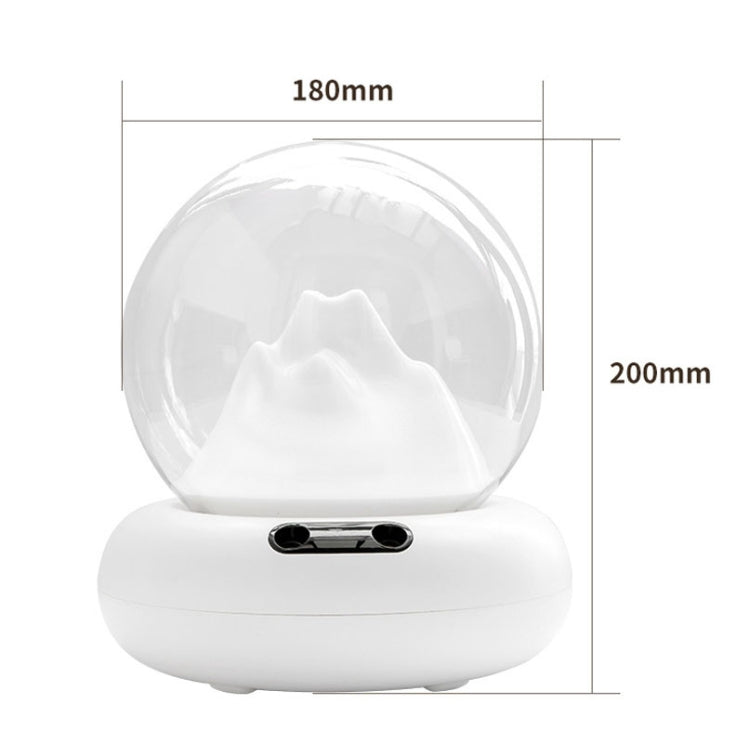 Rechargeable Moutain View Double Spray Aromatherapy Difusor Humidifier With Colorful Light