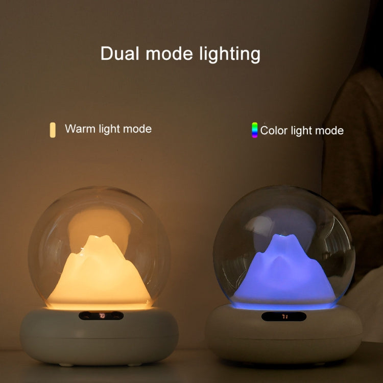 Rechargeable Moutain View Double Spray Aromatherapy Difusor Humidifier With Colorful Light