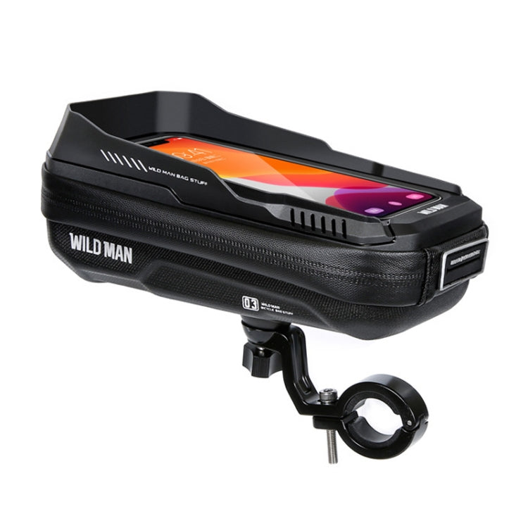 WILD MAN XT3S 0.6L Mountain Bike 360-Degree Rotating Phone Touch Screen Bag