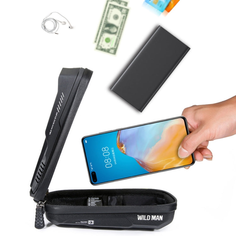 WILD MAN XT3S 0.6L Mountain Bike 360-Degree Rotating Phone Touch Screen Bag