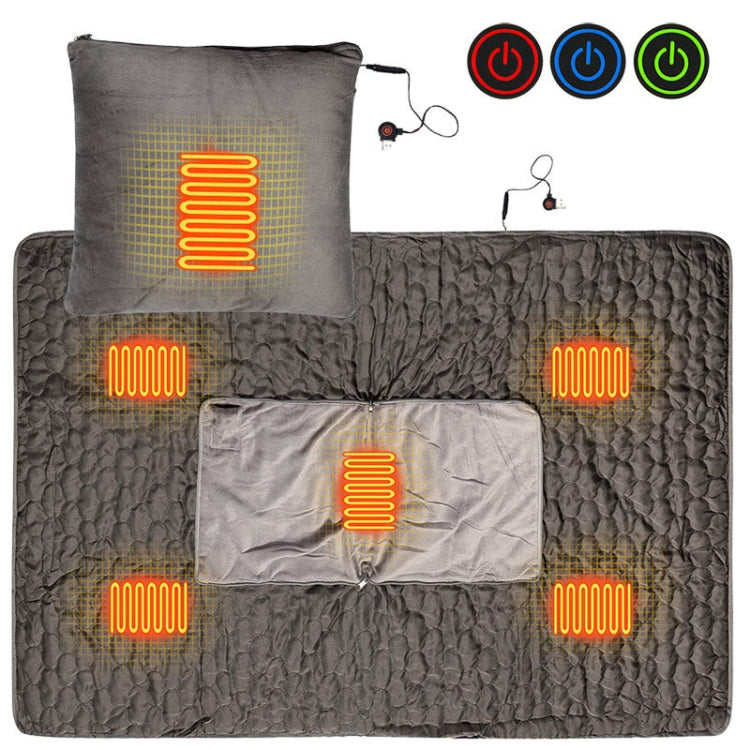 Portable USB Smart Heating Multifunctional Pillow Electric Heating Blanket