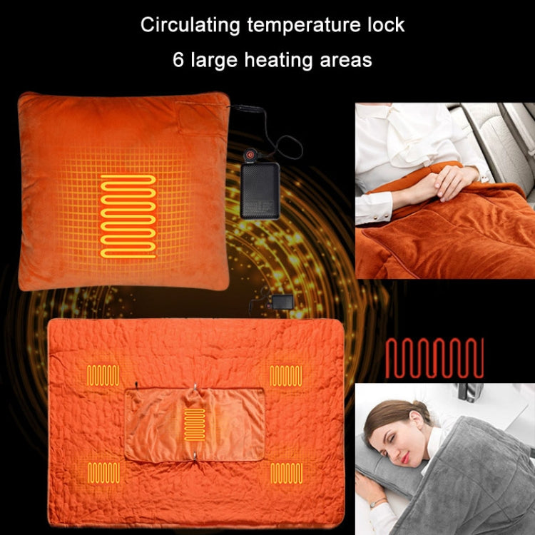 Portable USB Smart Heating Multifunctional Pillow Electric Heating Blanket