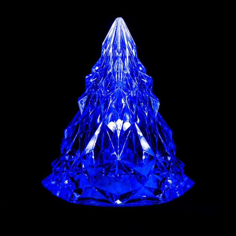 Christmas Tree Iceberg Diamond Crystal Lights Decorative Ambient Light Acrylic Ornaments, Color: Warm White  Light