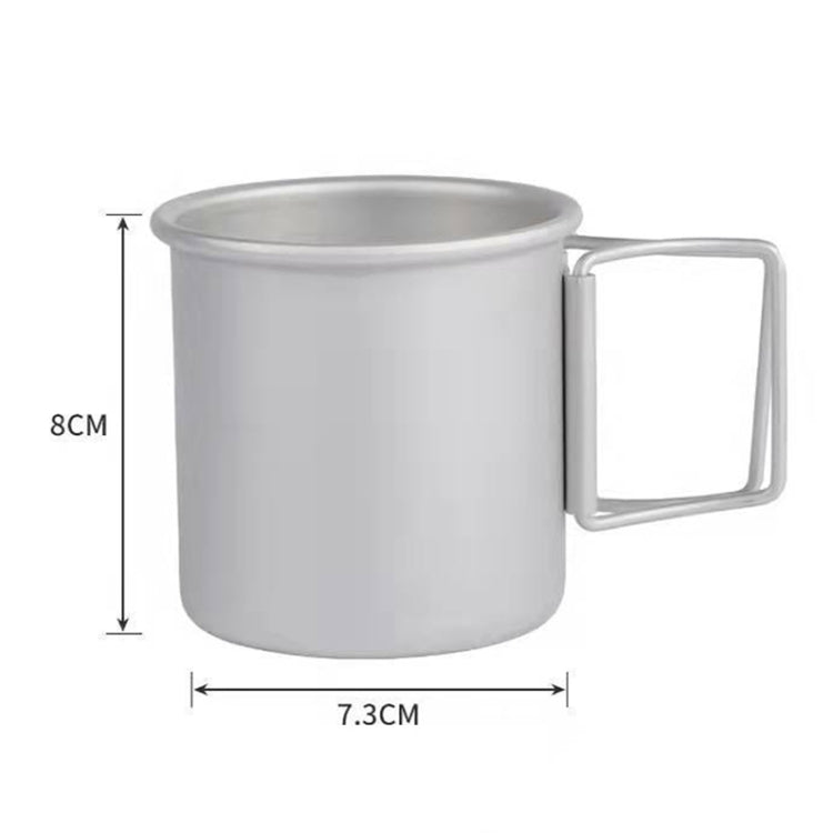 HK280 300ml Outdoor Camping Folding Water Cup Portable Aluminum Alloy Cup
