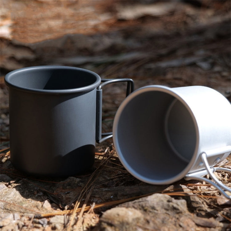 HK280 300ml Outdoor Camping Folding Water Cup Portable Aluminum Alloy Cup