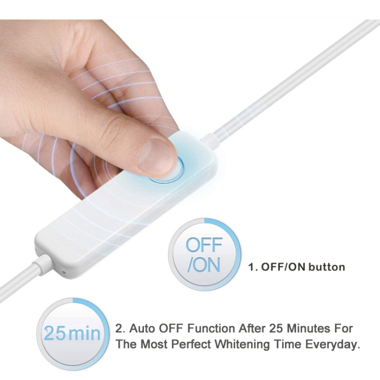 Wire-Controlled 25min Timing 16LED Teeth Whitening Device Dental Bleaching System