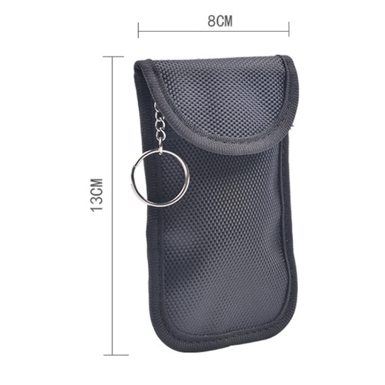 Double Buckle Car Key Signal Shielding Bag Anti-Magnetic RFID Card Case