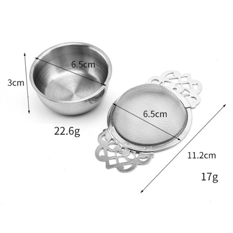 304 Stainless Steel Teapot Decorative Border Tea Filter