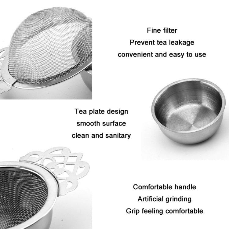 304 Stainless Steel Teapot Decorative Border Tea Filter