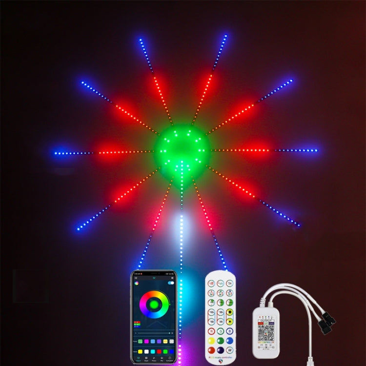 KD0062 USB 24 Key Bluetooth Firework Lantern LED Music Decoration Light
