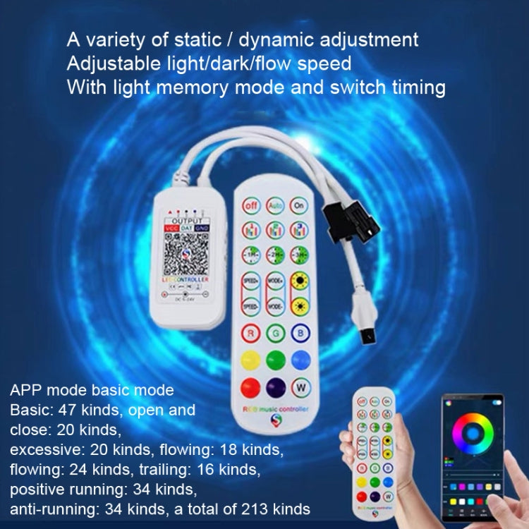 KD0062 USB 24 Key Bluetooth Firework Lantern LED Music Decoration Light