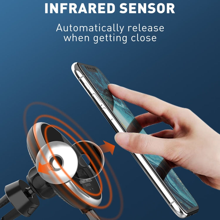 LDNIO 15W Infrared Sensor Fast Charger Car Navigation Bracket