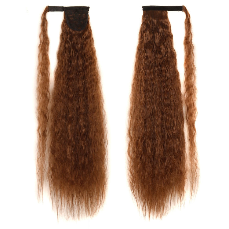 MST8568 Invisible Adhesive Bandage Wigs Corn Perm Long Ponytail Wigs