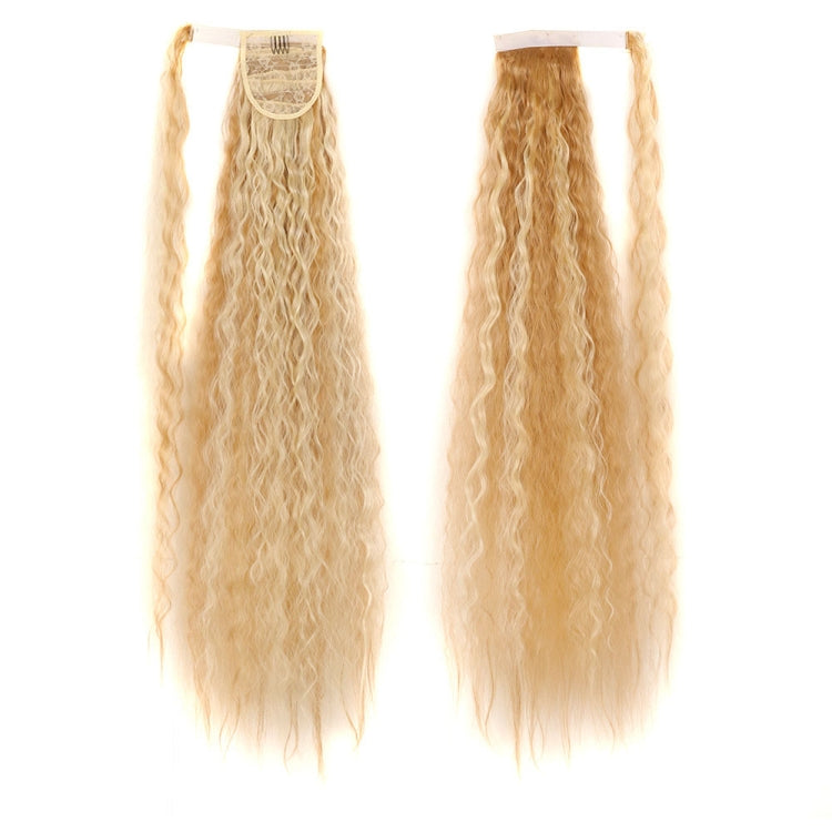 MST8568 Invisible Adhesive Bandage Wigs Corn Perm Long Ponytail Wigs