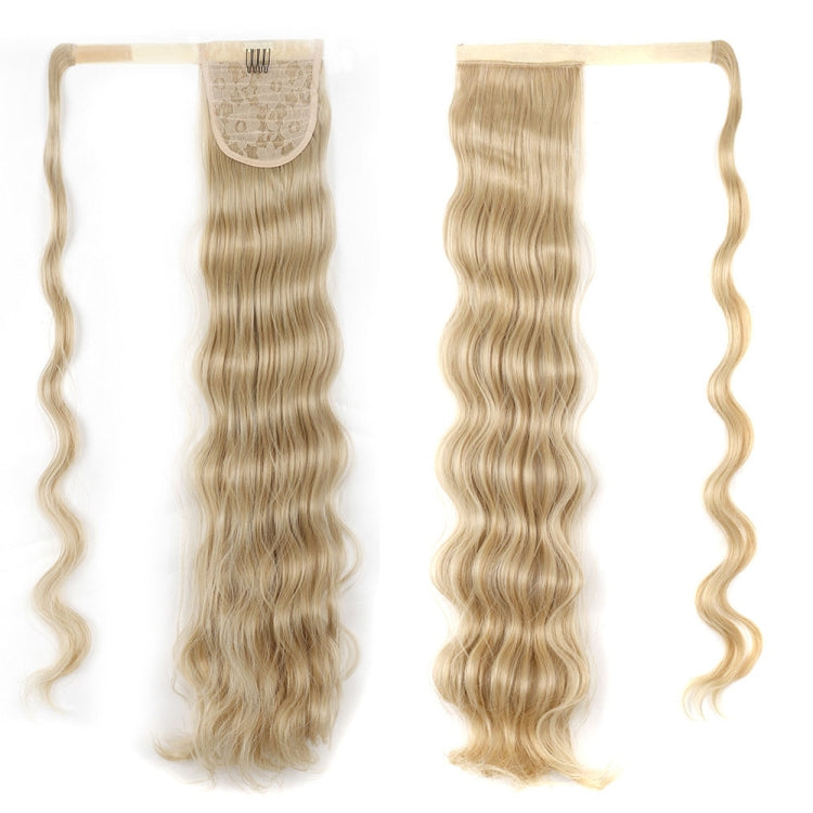 MST08 Adhesive Tie-On Wigs Ponytail Fluffy Long Curly Wigs High-Ponytail