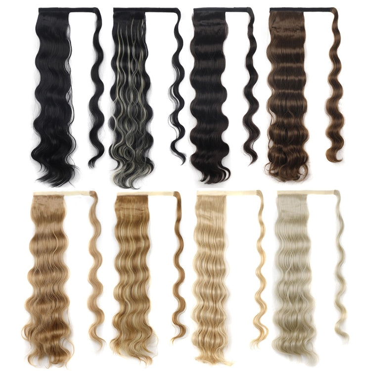 MST08 Adhesive Tie-On Wigs Ponytail Fluffy Long Curly Wigs High-Ponytail