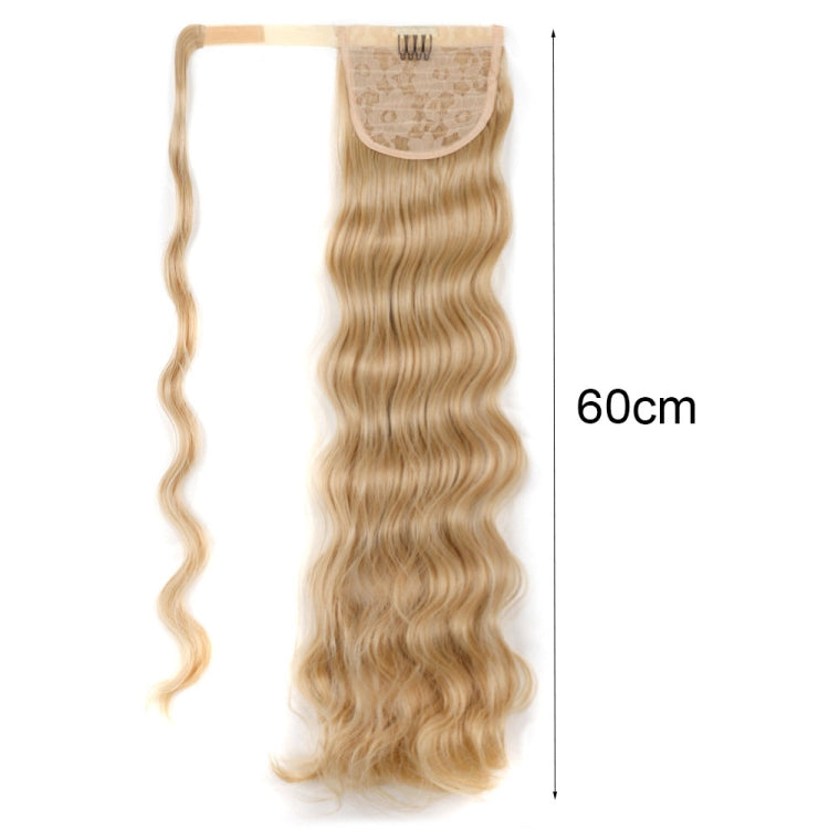 MST08 Adhesive Tie-On Wigs Ponytail Fluffy Long Curly Wigs High-Ponytail