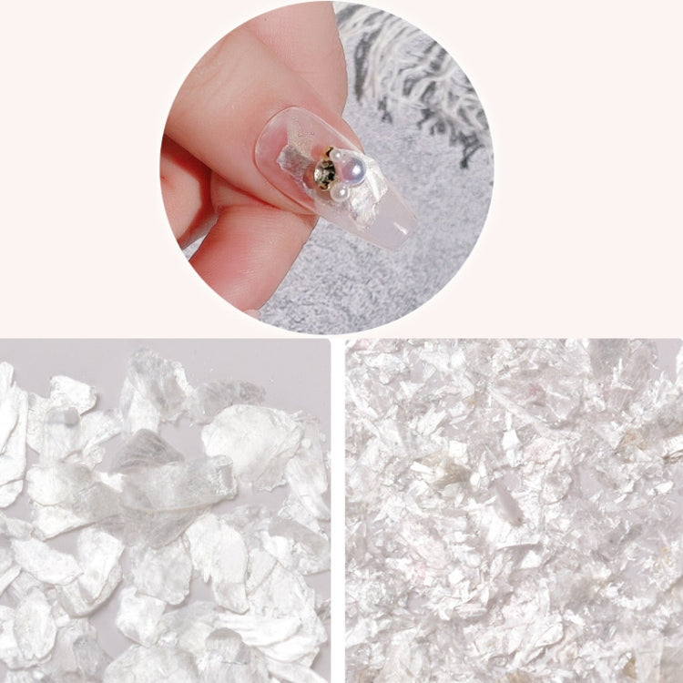 10 Boxes Velvet Shells Mica Piece Nail Stickers Nail Sequins Jewelry