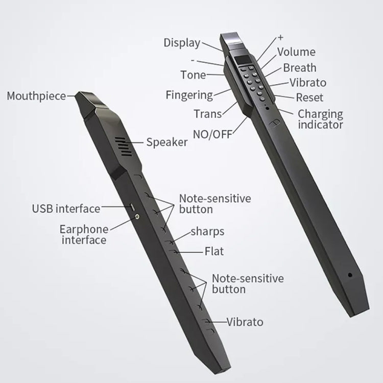 Mini Digital Electronic Saxophone Wind Instrument for Imitation of Various Musical Instrument Sounds