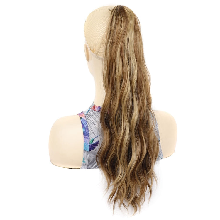 P96 Clip-On Wig Long Ponytail Water Ripple Long Curly Wig
