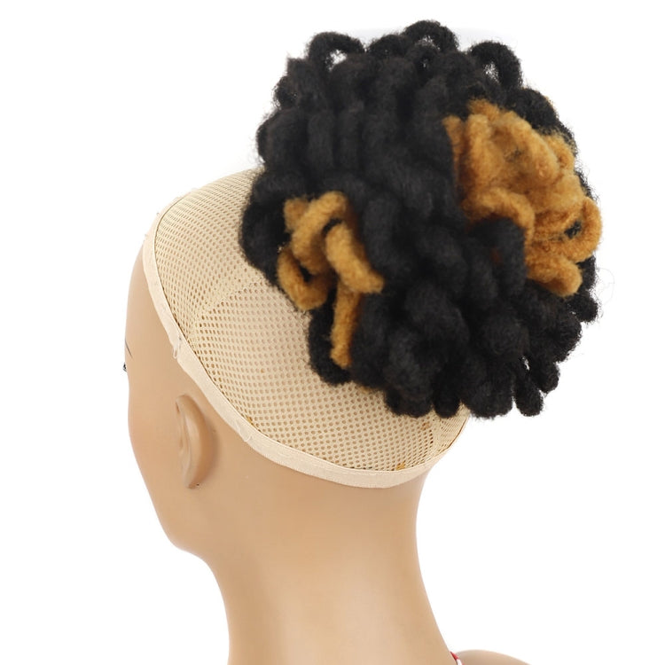 LSFBZB Drawstring Dreadlocks Wig Caterpillar Dreadlock Shaggy Hair Bun, Spec: