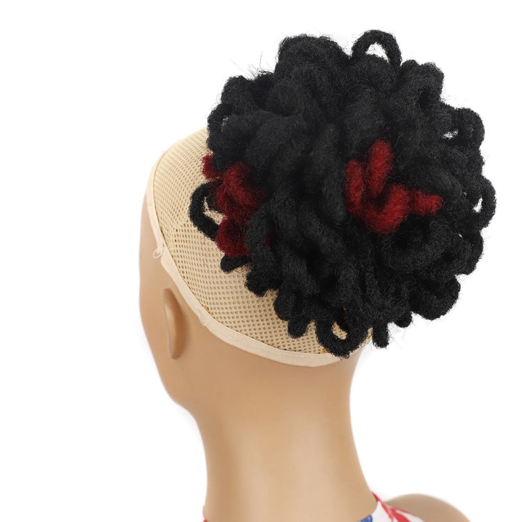 LSFBZB Drawstring Dreadlocks Wig Caterpillar Dreadlock Shaggy Hair Bun, Spec: