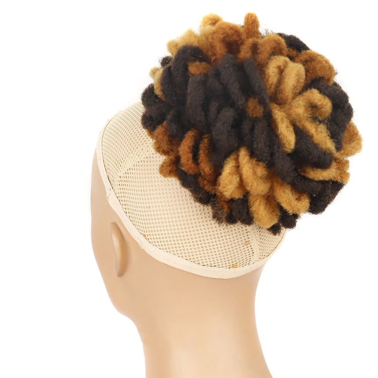 LSFBZB Drawstring Dreadlocks Wig Caterpillar Dreadlock Shaggy Hair Bun, Spec: